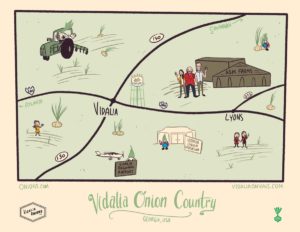 Vidalia Onion map