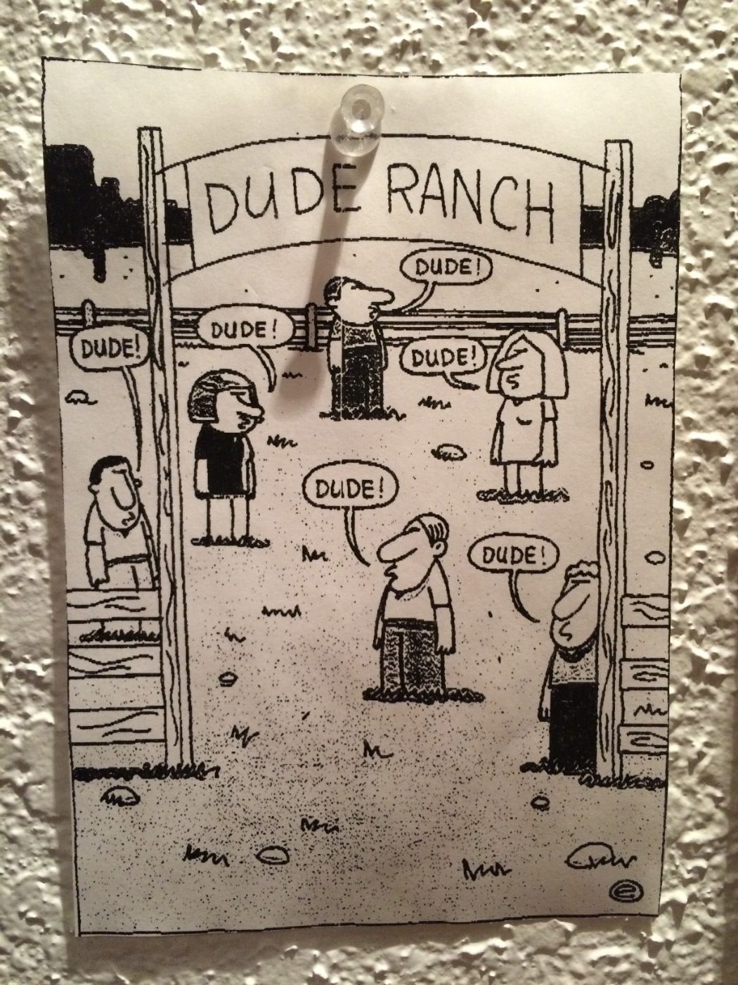 Dude Ranch Cartoon
