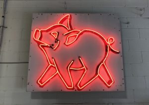 Neon Red Pig